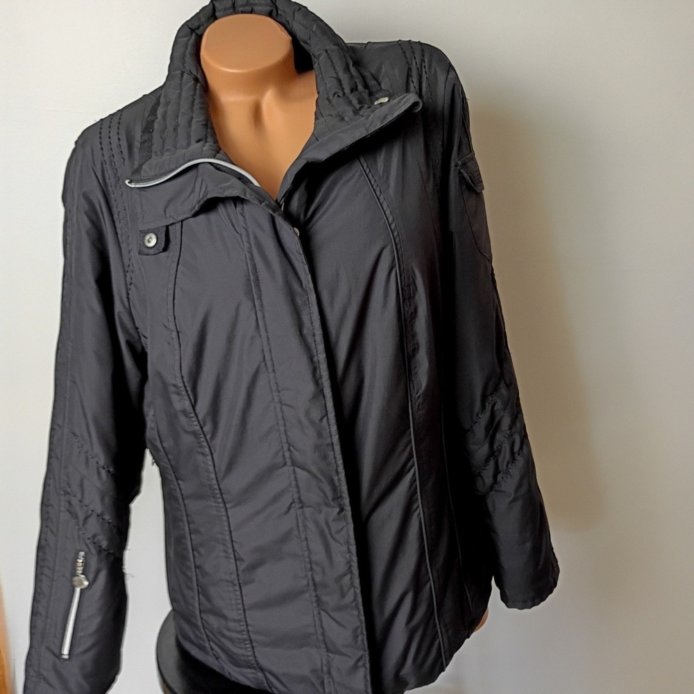 Calvin Klein Performance Womens Large Black Waterproof Breathable Tech Jacket